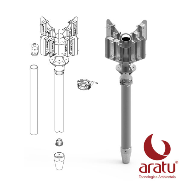 Aratu Testemunhador Gravitacional 800x800 Render e Desenho 1 - ARATU - ARATU | EQUIPAMENTOS PARA AMOSTRAGEM AMBIENTAL, AMPLO PORTFÓLIO COM QUALIDADE INTERNACIONAL. - Equipamentos de Coleta de Água - Análise de Qualidade da Água - Ferramentas para Análise Ambiental - Estudos de Ambientes - Aquáticos Coleta de Organismos - Bentônicos